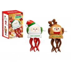 Игрушка рождественская танцующая Dancing Christmas, 10 см, движущаяся, заводной механизм, 2 вида TQ578