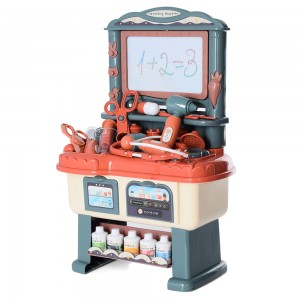 Детский игровой набор доктора XQ328-6 стол, музыка, свет, мед. инструменты, доска для рисования