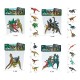 Фигурка E065-1-2-5-6 набор 4шт, динозавр, от 10см, 4 вида, в пакете
