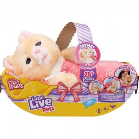 Интерактивная игрушка Little Live Pets Котенок-обнимашка Джинджер