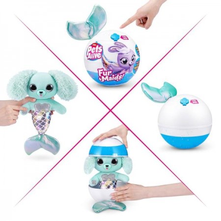 Интерактивная игрушка Pets Robo Alive Furmaids S1 Щенок Даззи 9555D Интерактивная игрушка Pets Robo Alive Furmaids S1 Щенок Даззи 9555D
