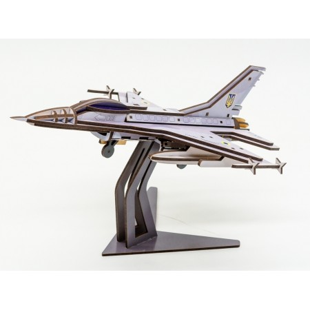 Деревянный 3D конструктор F16, 79 детей Art-26913 Деревянный 3D конструктор F16, 79 детей Art-26913