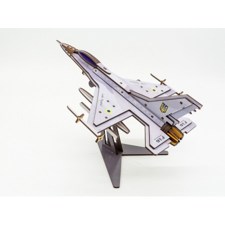 Деревянный 3D конструктор F16, 79 детей Art-26913 Деревянный 3D конструктор F16, 79 детей Art-26913