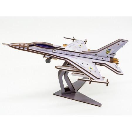Деревянный 3D конструктор F16, 79 детей Art-26913 Деревянный 3D конструктор F16, 79 детей Art-26913