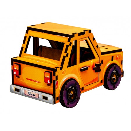 Дерев’яний 3D конструктор Turbo Car, PuzzleOk 00958 Дерев’яний 3D конструктор Turbo Car, PuzzleOk 00958