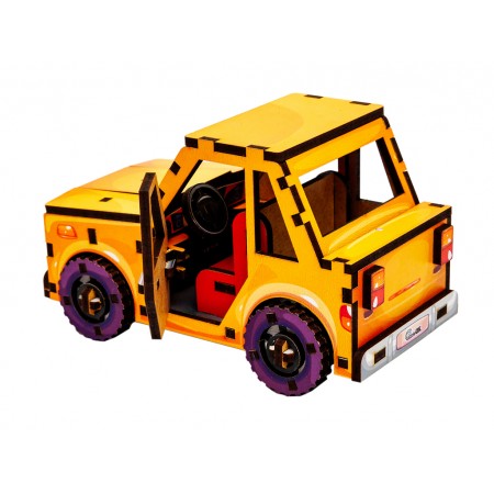 Дерев’яний 3D конструктор Turbo Car, PuzzleOk 00958 Дерев’яний 3D конструктор Turbo Car, PuzzleOk 00958