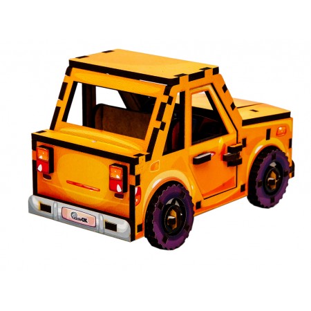 Дерев’яний 3D конструктор Turbo Car, PuzzleOk 00958 Дерев’яний 3D конструктор Turbo Car, PuzzleOk 00958