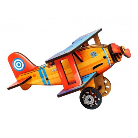 Дерев’яний 3D-конструктор Turbo Plane, PuzzleOk 00959 Дерев’яний 3D-конструктор Turbo Plane, PuzzleOk 00959