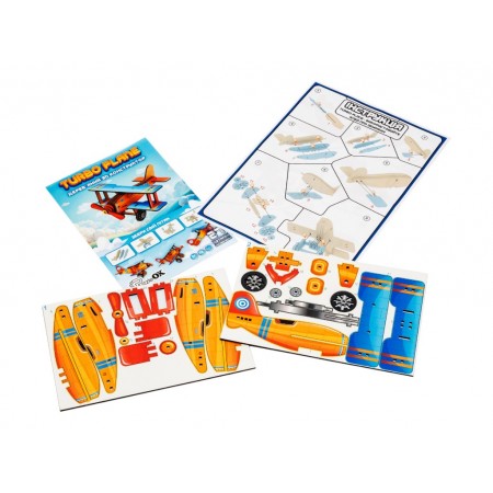 Дерев’яний 3D-конструктор Turbo Plane, PuzzleOk 00959 Дерев’яний 3D-конструктор Turbo Plane, PuzzleOk 00959