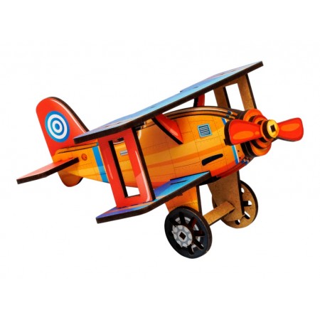 Дерев’яний 3D-конструктор Turbo Plane, PuzzleOk 00959 Дерев’яний 3D-конструктор Turbo Plane, PuzzleOk 00959