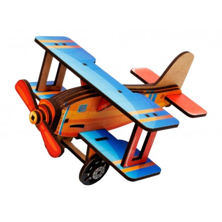 Дерев’яний 3D-конструктор Turbo Plane, PuzzleOk 00959 Дерев’яний 3D-конструктор Turbo Plane, PuzzleOk 00959