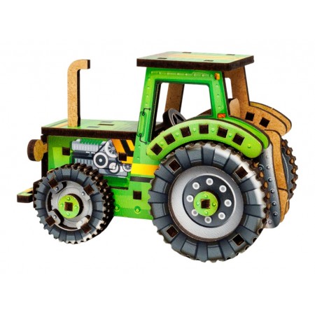 Дерев’яний 3D-конструктор Turbo Tractor, PuzzleOk 00960 Дерев’яний 3D-конструктор Turbo Tractor, PuzzleOk 00960