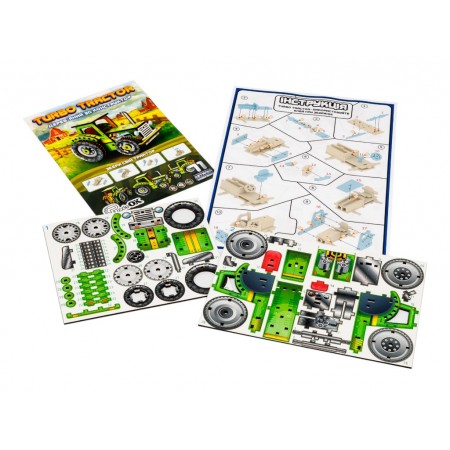 Дерев’яний 3D-конструктор Turbo Tractor, PuzzleOk 00960 Дерев’яний 3D-конструктор Turbo Tractor, PuzzleOk 00960
