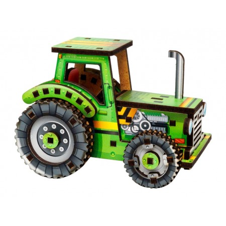 Дерев’яний 3D-конструктор Turbo Tractor, PuzzleOk 00960 Дерев’яний 3D-конструктор Turbo Tractor, PuzzleOk 00960