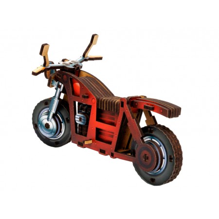 Дерев’яний 3D конструктор Turbo Bike, PuzzleOk 00961