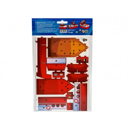 Дерев’яний 3D конструктор Turbo Ship, PuzzleOk 00962 Дерев’яний 3D конструктор Turbo Ship, PuzzleOk 00962