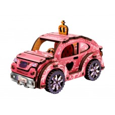 Деревянный 3D конструктор игровой автомобиль TURBO PRINCESS, 12 см, вращающиеся колеса, PuzzleOk 00969 Деревянный 3D конструктор игровой автомобиль TURBO PRINCESS, 12 см, вращающиеся колеса, PuzzleOk 00969