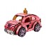Деревянный 3D конструктор игровой автомобиль TURBO PRINCESS, 12 см, вращающиеся колеса, PuzzleOk 00969