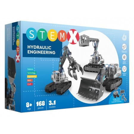 Конструктор 3 в 1 Гидравлические машины StemX, 168 деталей GC0108 Конструктор 3 в 1 Гидравлические машины StemX, 168 деталей GC0108
