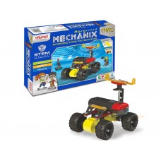 Конструктор металлический с мотором ROBOTIX №0 машина, 84 элемента, 5 моделей, ZEPHYR ZEPHYR.01027