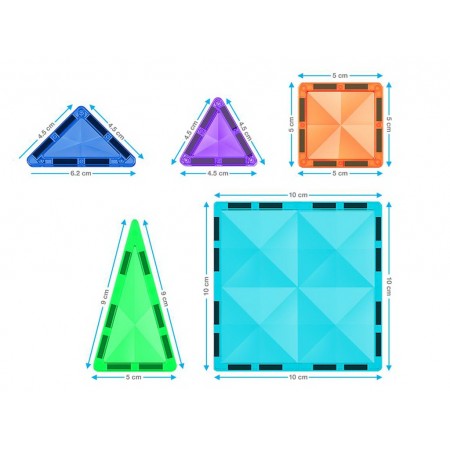 Магнитный конструктор PicassoTiles Mini Diamond Series Set, 100 деталей Магнитный конструктор PicassoTiles Mini Diamond Series Set, 100 деталей