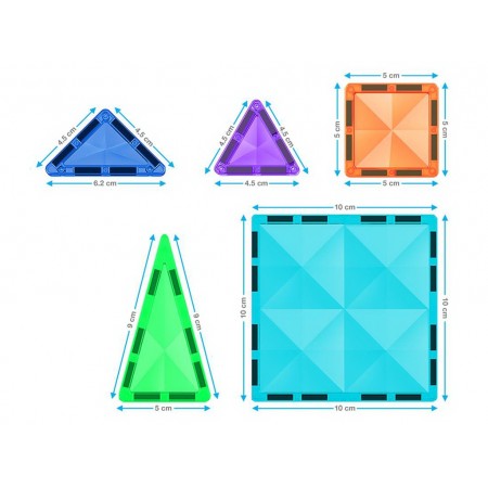 Магнитный конструктор PicassoTiles Mini Diamond Series Set, 60 деталей Магнитный конструктор PicassoTiles Mini Diamond Series Set, 60 деталей