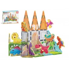 Магнитный конструктор PicassoTiles Dino World Magnetic Tiles Adventure, 38 деталей Магнитный конструктор PicassoTiles Dino World Magnetic Tiles Adventure, 38 деталей