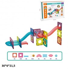 Магнитный конструктор Marble Run трек с шариками 37 деталей Магнитный конструктор Marble Run трек с шариками 37 деталей