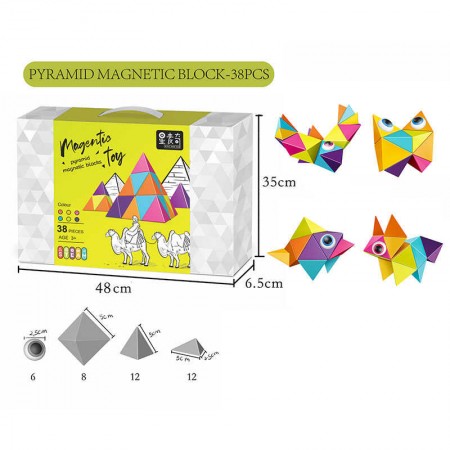 Магнитный конструктор BabyToys XC-D 3, 38 деталей для детей