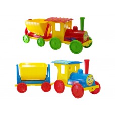Конструктор Поезд TM Doloni Toys 013115-1 С 1 прицепом