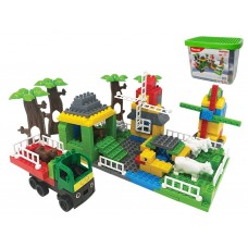 Конструктор сюжетный Ферма, 202 элемента, в пластиковом боксе, Doloni Toys 013888/06
