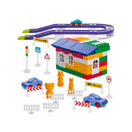 Конструктор Лидер №6 Colorplast 1-055 250 деталей Конструктор Лидер №6 Colorplast 1-055 250 деталей