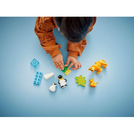 Конструктор LEGO DUPLO Town Семейства диких животных: Пингвины и львы, 10 деталей 10442 Конструктор LEGO DUPLO Town Семейства диких животных: Пингвины и львы, 10 деталей 10442
