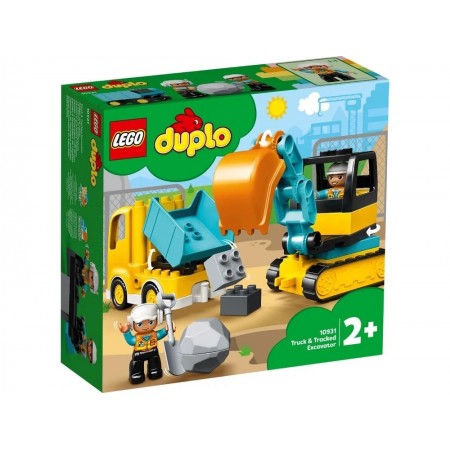 Конструктор LEGO DUPLO Вантажівка та гусеничний екскаватор 10931 Конструктор LEGO DUPLO Вантажівка та гусеничний екскаватор 10931