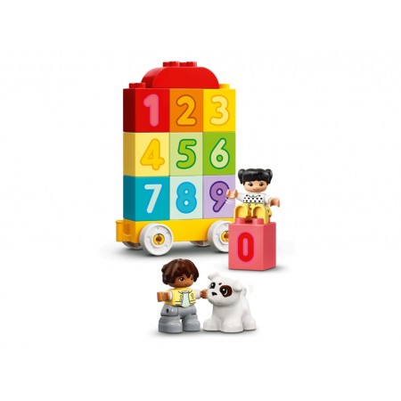 Конструктор LEGO DUPLO Поезд с цифрами Учимся считать, 23 детали 10954 Конструктор LEGO DUPLO Поезд с цифрами Учимся считать, 23 детали 10954