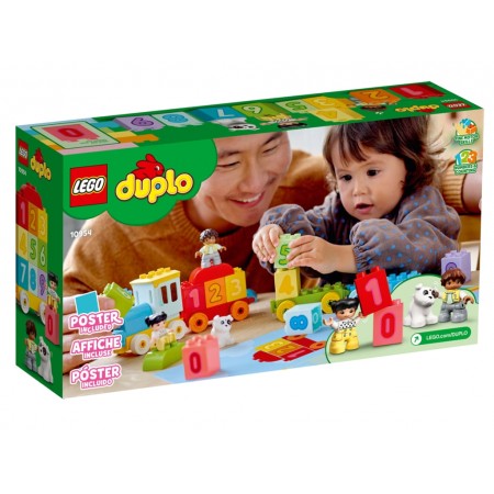 Конструктор LEGO DUPLO Поезд с цифрами Учимся считать, 23 детали 10954 Конструктор LEGO DUPLO Поезд с цифрами Учимся считать, 23 детали 10954