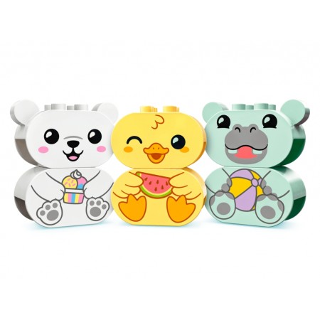 Конструктор LEGO DUPLO My First Веселое купание: Плавающий поезд с животными, 14 деталей 10965