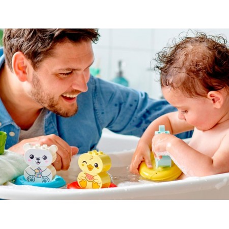 Конструктор LEGO DUPLO My First Веселое купание: Плавающий поезд с животными, 14 деталей 10965