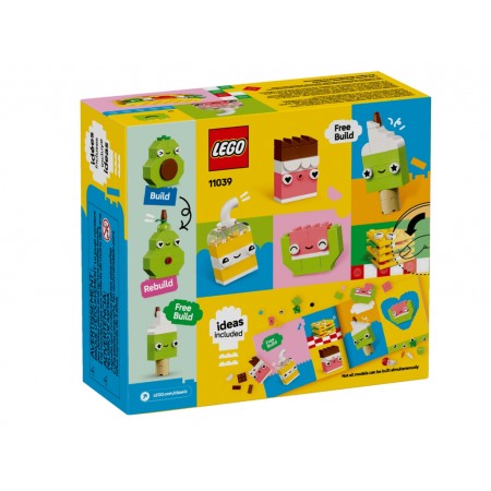 Конструктор LEGO Classic Творческие друзья с едой, 150 деталей 11039