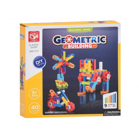Конструктор пластиковый Geometric Building 188-707, 40 деталей