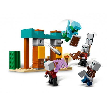 Конструктор LEGO Minecraft Пустельний патруль розбійника, 105 деталей 21267 Конструктор LEGO Minecraft Пустельний патруль розбійника, 105 деталей 21267