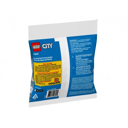 Конструктор LEGO City Поліцейський катер, 29 деталей 30693 Конструктор LEGO City Поліцейський катер, 29 деталей 30693