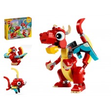Конструктор LEGO Creator 3 в 1 Червоний дракон, 149 деталей 31145 Конструктор LEGO Creator 3 в 1 Червоний дракон, 149 деталей 31145