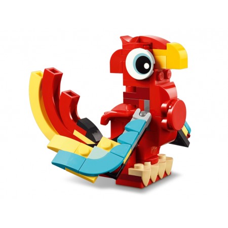Конструктор LEGO Creator 3 в 1 Красный дракон, 149 деталей 31145