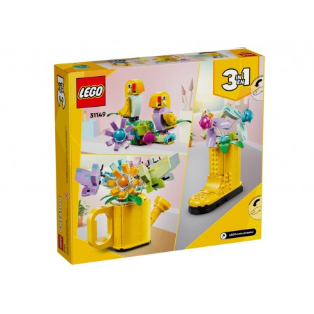 Конструктор 3 в 1 LEGO Creator Квіти в лійці, 420 деталей 31149
