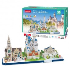 3D пазл CubicFun City Line Бавария MC267h 
