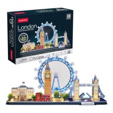 3D пазл CubicFun City Line с LED-подсветкой Лондон L532h 