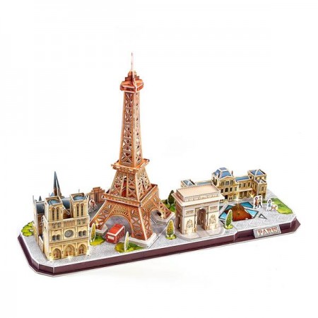 3D пазл CubicFun City Line с LED-подсветкой Париж L525h 3D пазл CubicFun City Line с LED-подсветкой Париж L525h