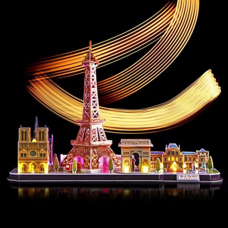 3D пазл CubicFun City Line с LED-подсветкой Париж L525h 3D пазл CubicFun City Line с LED-подсветкой Париж L525h