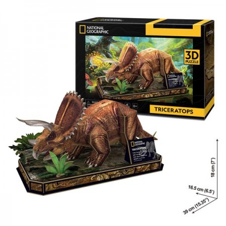 3D пазл CubicFun National Geographic Dino Трицератопс DS1052h 3D пазл CubicFun National Geographic Dino Трицератопс DS1052h